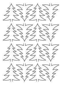 Početní divadélko - šablona strom