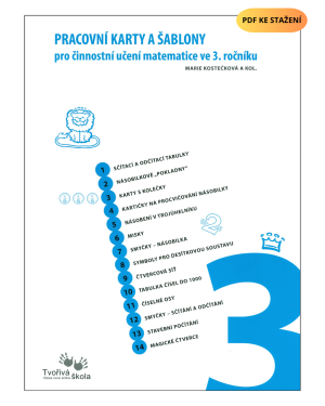 PDF soubor Pracovní karty a šablony pro činnostní učení matematice ve 3. ročníku