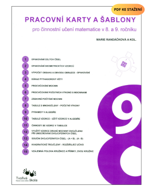 PDF soubor Pracovní karty a šablony pro činnostní učení matematice v 8. a 9. ročníku