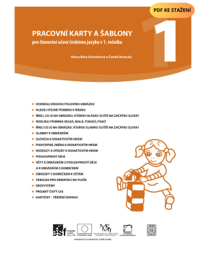 PDF soubor Pracovní karty a šablony pro činnostní učení Čj v 1. ročníku