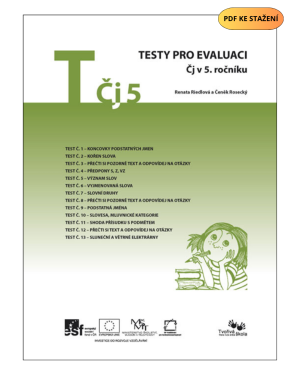 PDF soubor Testy pro evaluaci Čj v 5. ročníku