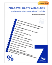 PDF soubor Pracovní karty a šablony pro činnostní učení matematice v 7. ročníku